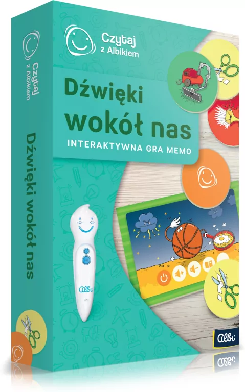 Dźwięki wokół nas. Interaktywna gra memo. Czytaj z Albikiem - tantis.pl