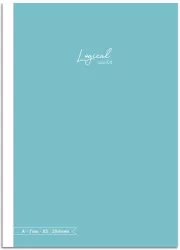 Notatnik z naklejkami B5 linia 7mm zielonkawy