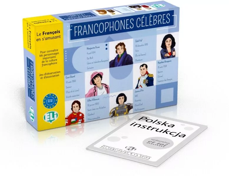 Gra językowa Francuski Francophones celebres - tantis.pl