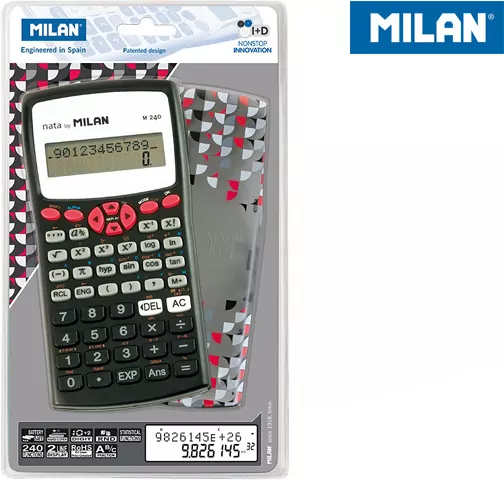 Kalkulator Milan naukowy 240 funkcji czerwony - tantis.pl