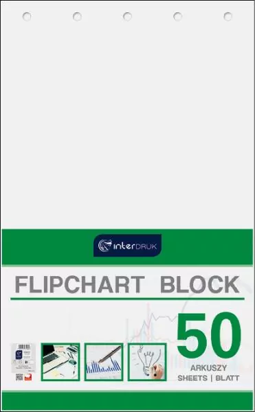 Interdruk. Blok do flipcharta 64x100cm, 50 kartek gładki - tantis.pl