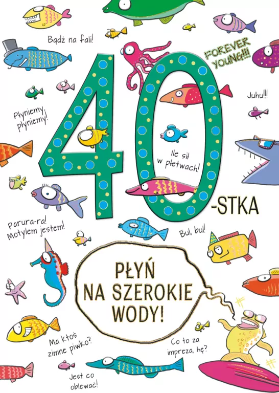Karnet A5 40 urodziny - tantis.pl