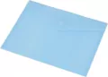 Koperta Focus C4535 A4, przezroczysta, niebieska - tantis.pl