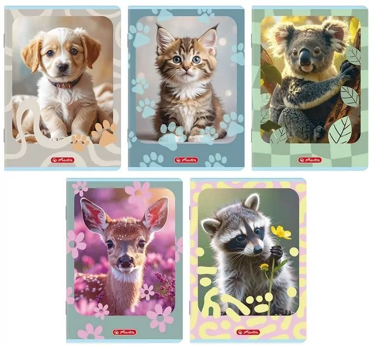 Zeszyt A5/32K linia Animals  HERLITZ - tantis.pl