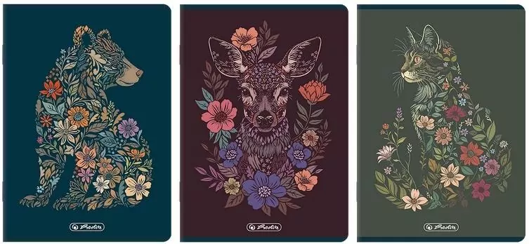 Zeszyt A4/60K kratka Florimals  HERLITZ - tantis.pl