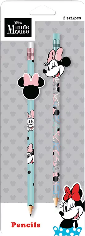 Ołówek z gumową nakładką. Disney fashion, mix 2 sztuki - tantis.pl