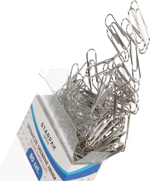 Spinacz metalowy srebrny - tantis.pl