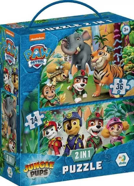 Puzzle 2w1 Psi Patrol Przygoda w dżunlgi - tantis.pl