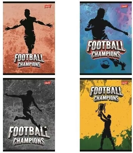 Zeszyt A4/32K linia dwukolorowa Football (15szt) - tantis.pl