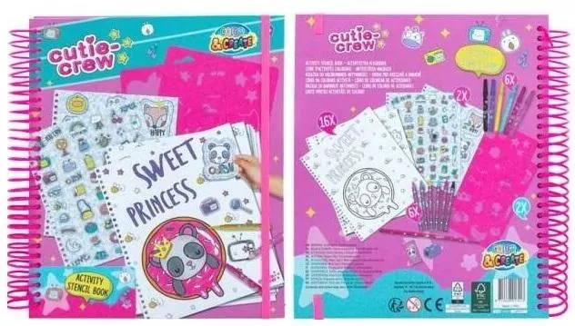 Zestaw artystyczny kolorowanka z naklejkami - tantis.pl