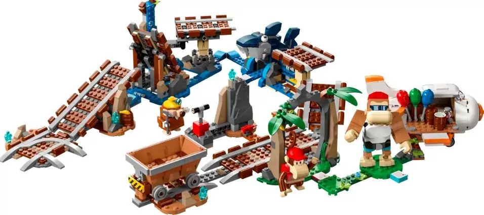LEGO® Super Mario. Przejażdżka wagonikiem Diddy Konga — zestaw rozszerzający. 71425 - tantis.pl