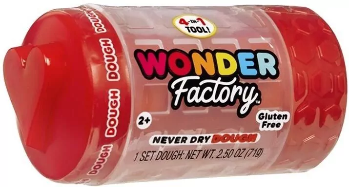 Wonder Factory Never Dry Dough Singles - Red - tantis.pl