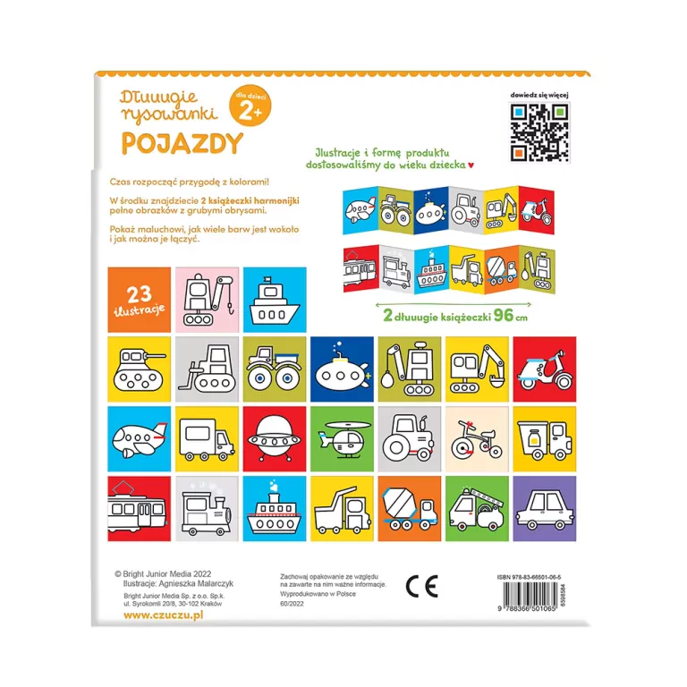 CzuCzu. Koloruję pojazdy. Dłuuugie rysowanki - tantis.pl
