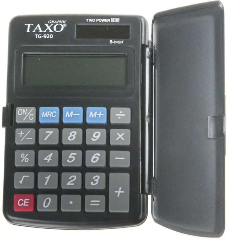 Kalkulator kieszonkowy 8-pozycyjny TG-920 czarny - tantis.pl