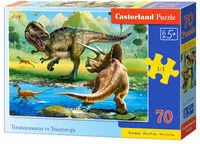 Puzzle 70. Tyrannosaurus vs Triceratops - tantis.pl