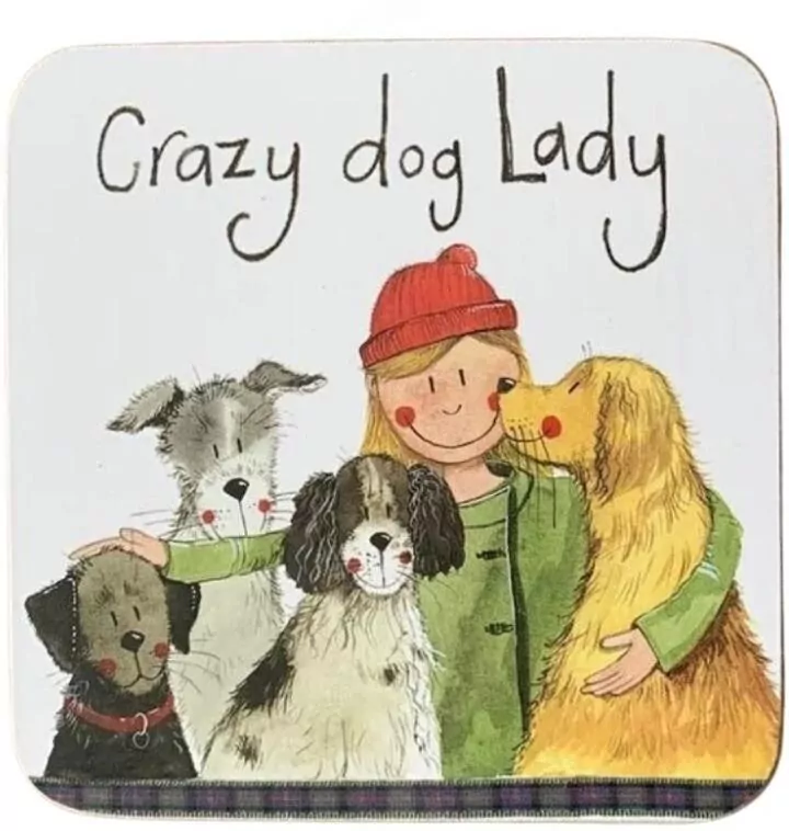Podkładka pod kubek C154 Crazy Dog Lady Psiara - tantis.pl