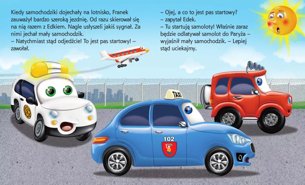 Na lotnisku. Samochodzik Franek - tantis.pl