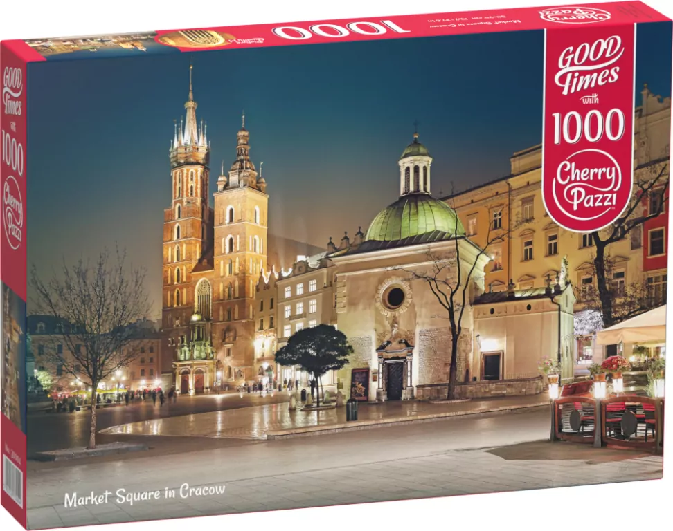 Puzzle 1000 Cherry Pazzi Market Square in Cracow - tantis.pl