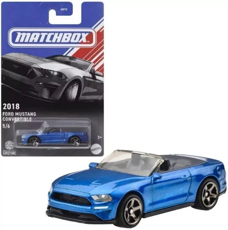 Matchbox Samochód 2018 Ford Mustang Convertible - tantis.pl