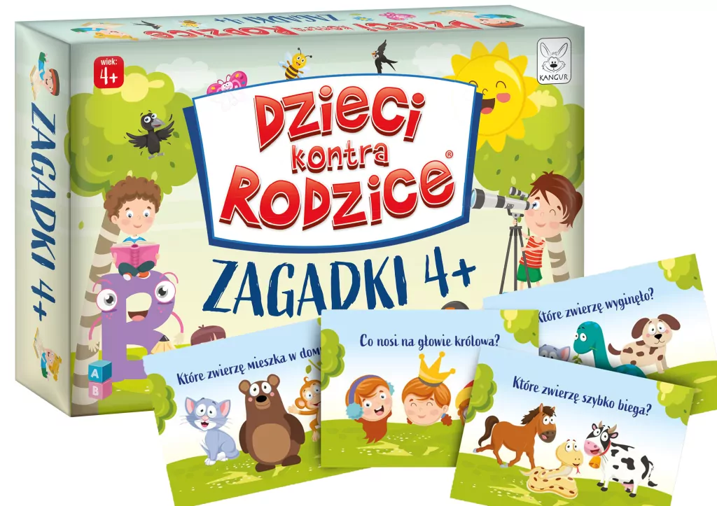 Gra Zagadki 4+ Dzieci kontra Rodzice - tantis.pl