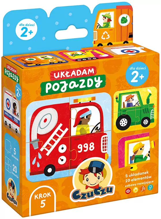 CzuCzu. Pojazdy. Układam. 2+ - tantis.pl
