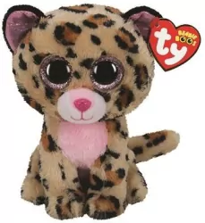 Beanie Boos Livvie. Różowy leopard 24 cm
