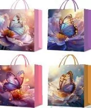 Torebka prezentowa M Motyle mix - tantis.pl