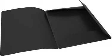 Teczka z gumką szeroka czarna - tantis.pl