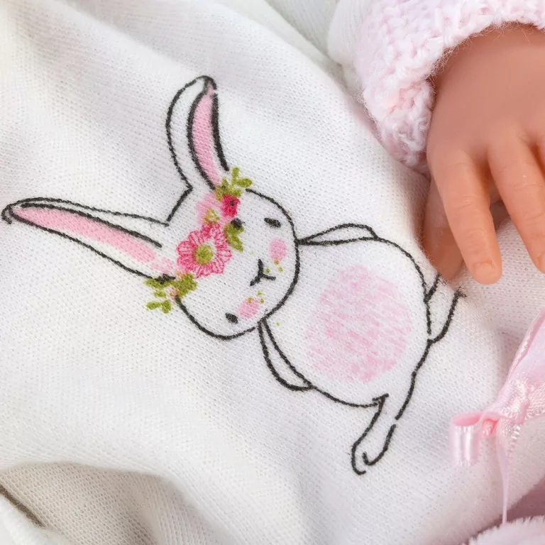 Llorens. Lalka bobas Bimba na różowej poduszce, 35 cm - tantis.pl