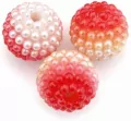 Koraliki plastikowe 10mm czerwone ombre 50szt - tantis.pl