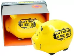 Skarbonka mała świnka Łapy precz od mojej kasy