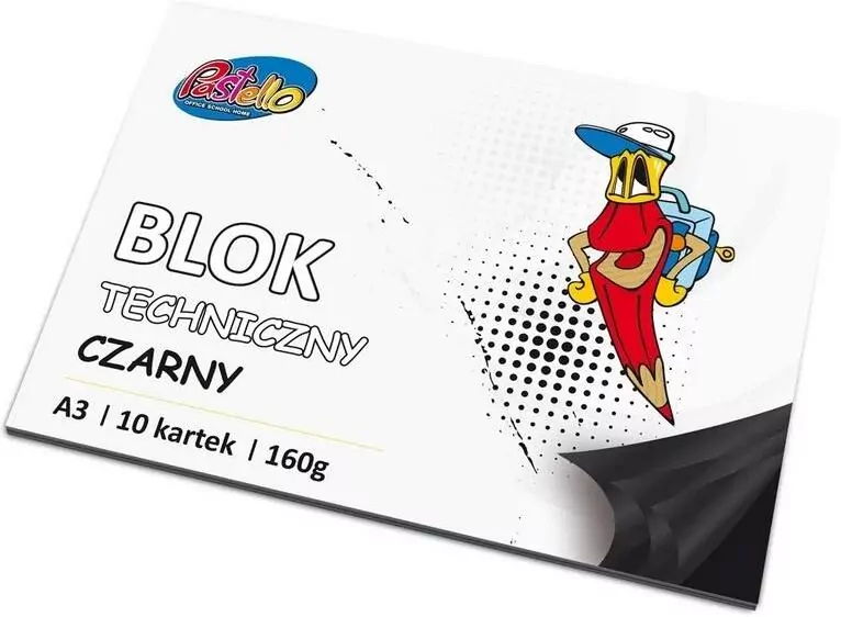 Blok techniczny A3 160g czarny 10 kartek - tantis.pl
