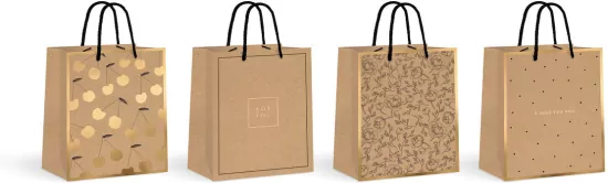 Torebka średnia Kraft Gold