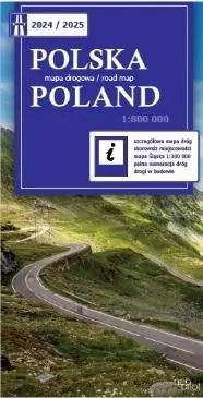 Polska mapa drogowa 2024/2025 1:800 000 - tantis.pl