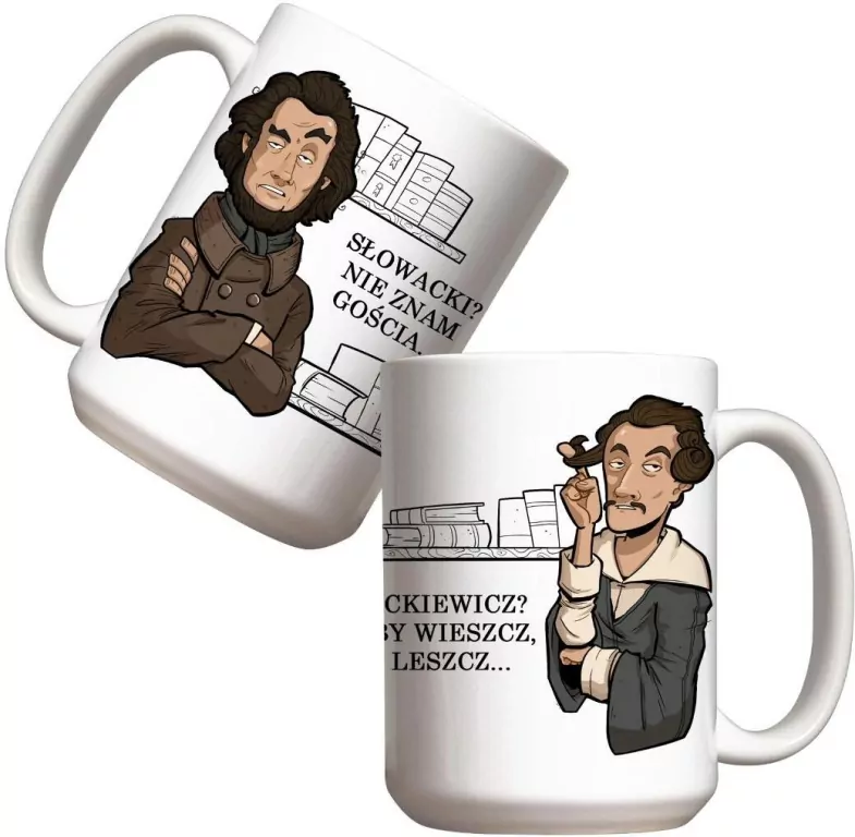 Kubek. Mickiewicz vs Słowacki 440ml - tantis.pl