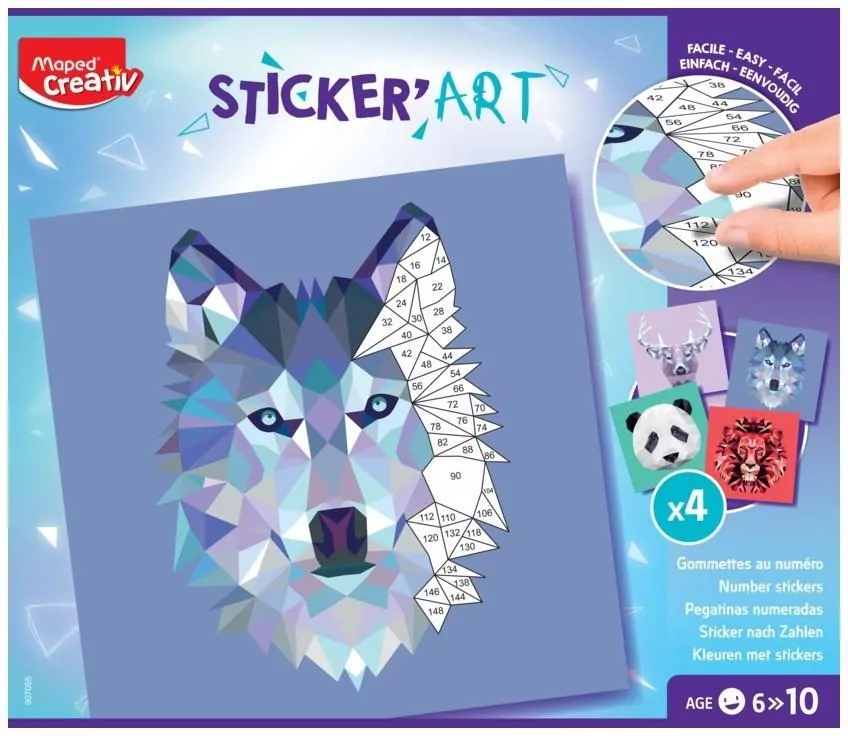 Maped. Przyklejanie po numerach. Sticker Art - tantis.pl