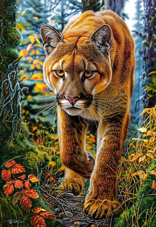 Puzzle 1500 Mountain Lion In The Forest CASTOR - tantis.pl