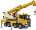 Scania Super 560R. Ciężarówka żółta z dźwigiem - tantis.pl