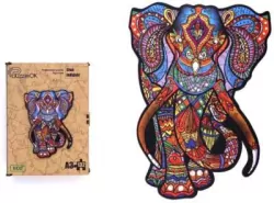 Puzzle drewniane eko 132. Słoń indyjski