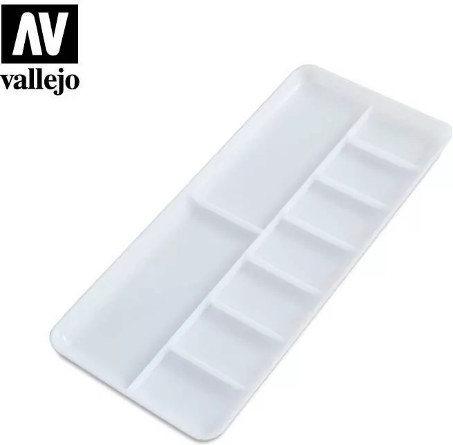 Vallejo: HS121 - Rectangular palette (18 ml)x8,5 cm - tantis.pl