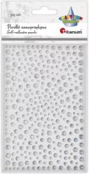 Kryształki samoprzylepne Okrągłe srebrne