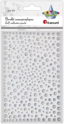 Kryształki samoprzylepne Okrągłe srebrne
