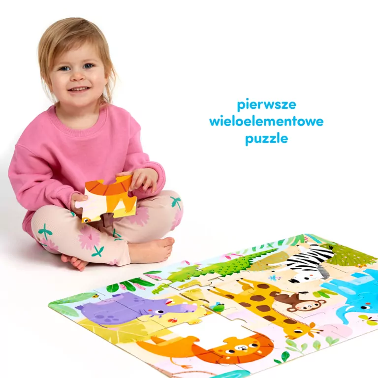 CzuCzu. Dzikie puzzle Sawanna dla dzieci 2+ - tantis.pl
