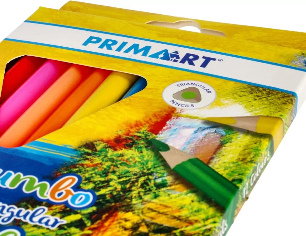 Starpak. Kredki ołówkowe. Jumbo trójkątne, 12 kolorów - tantis.pl