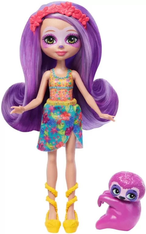 Enchantimals. Lalka Leniwiec + zwierzątko HRX82 - tantis.pl