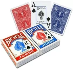 Karty Jumbo Index RB 2 talie Bicycle