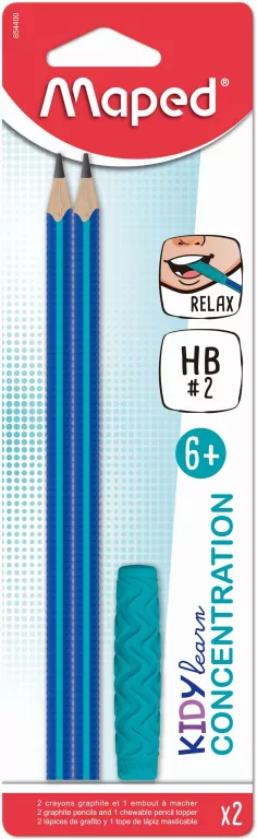 Ołówek KidyLearn HB + nakładka/gryzak MAPED - tantis.pl