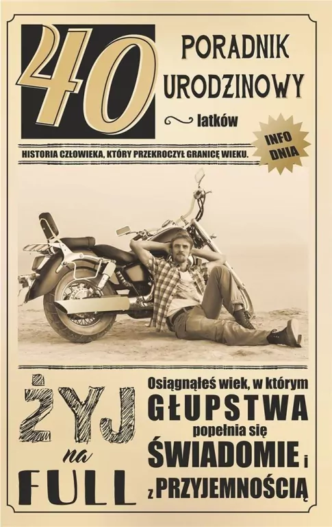 Kartka okolicznościowa. Urodziny 40 - tantis.pl
