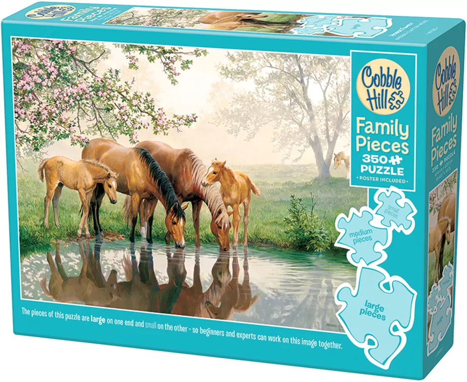 Puzzle 350 Rodzina koni G3 - tantis.pl