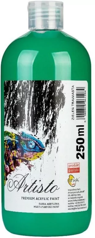Farba akrylowa zielona trawiasta 250ml - tantis.pl